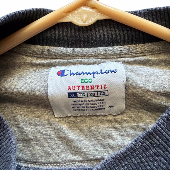 Champion Men's Classic Navy Crewneck Sweater - Picture 2 of 3